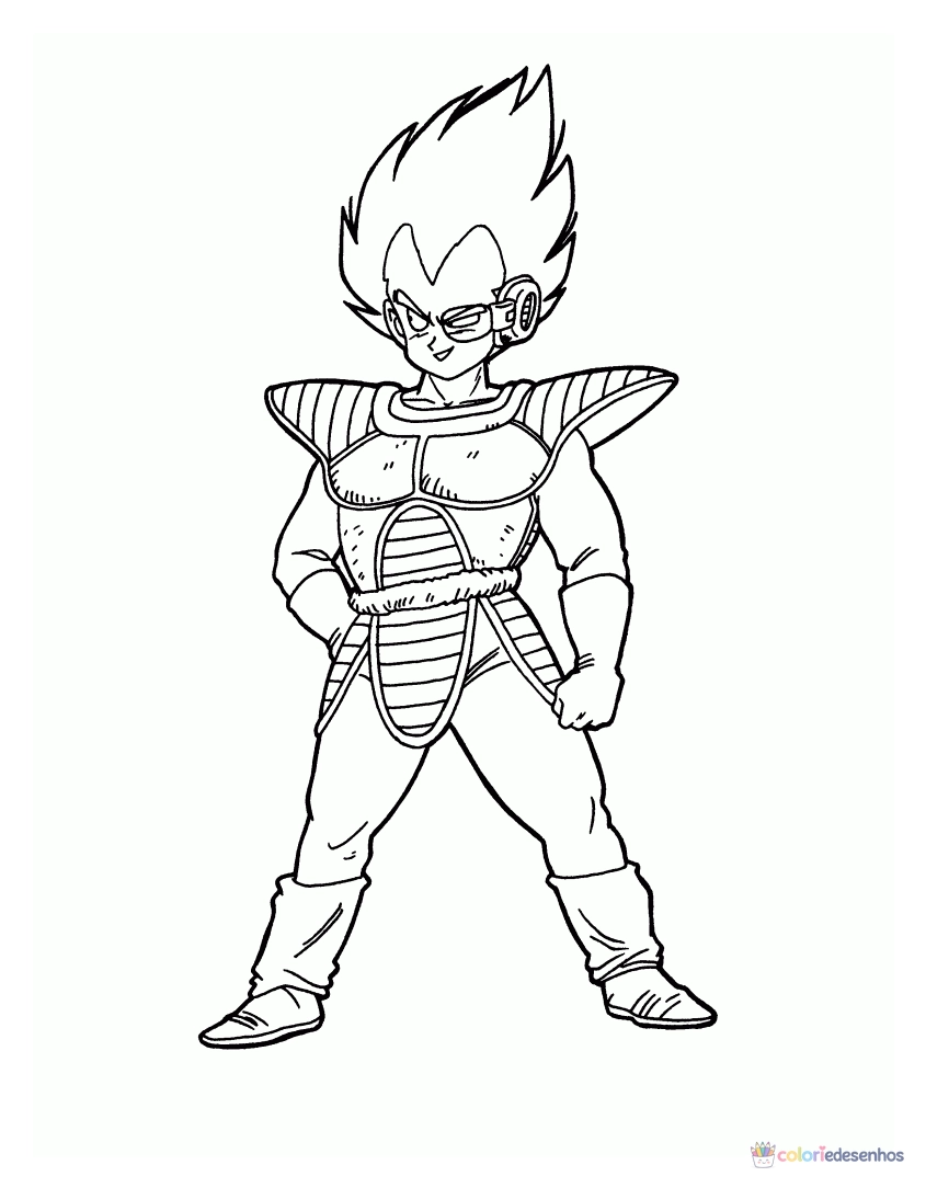 Dragon Ball Z para colorir