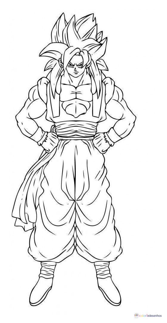 Dragon Ball Z para colorir