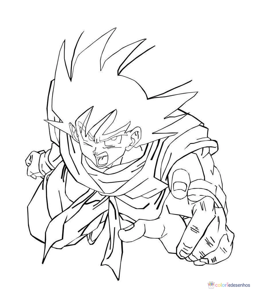 Dragon Ball Z para colorir