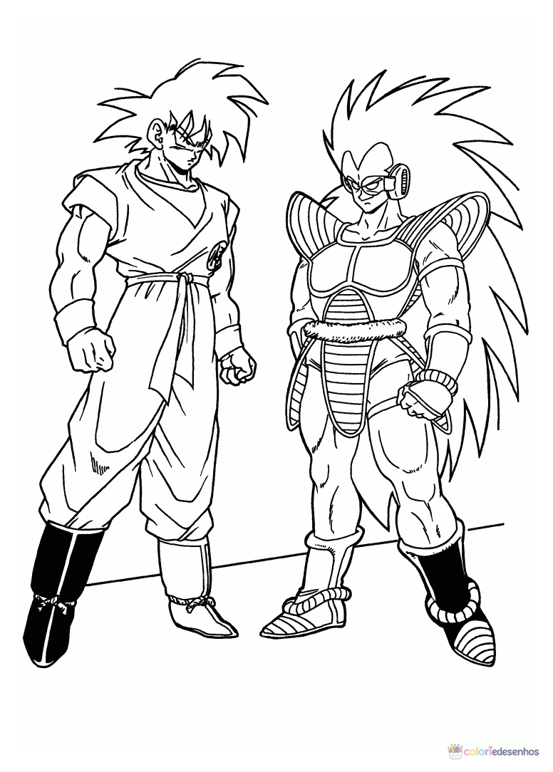 Dragon Ball Z para colorir