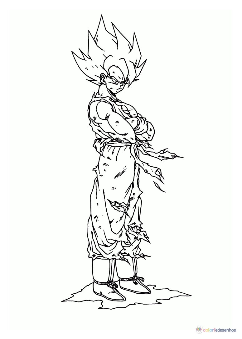 Dragon Ball Z para colorir