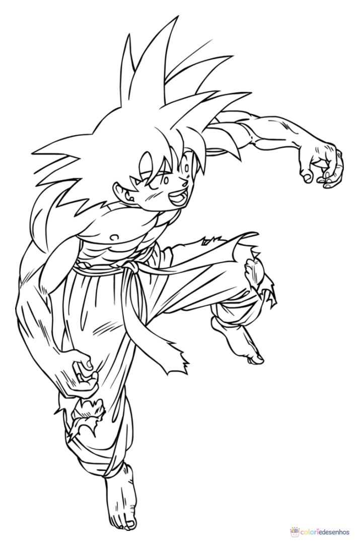 Dragon Ball Z para colorir
