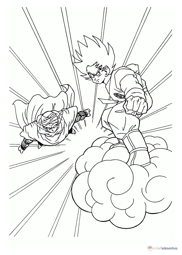 Dragon Ball Z para colorir