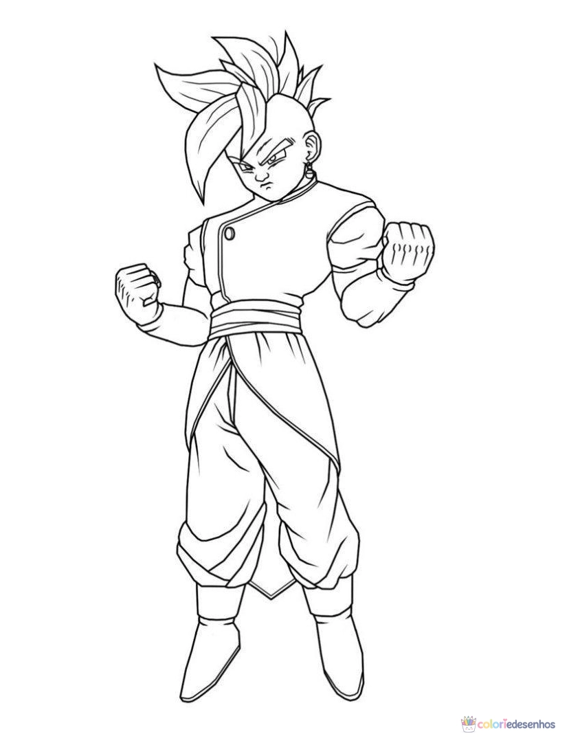 Dragon Ball Z para colorir