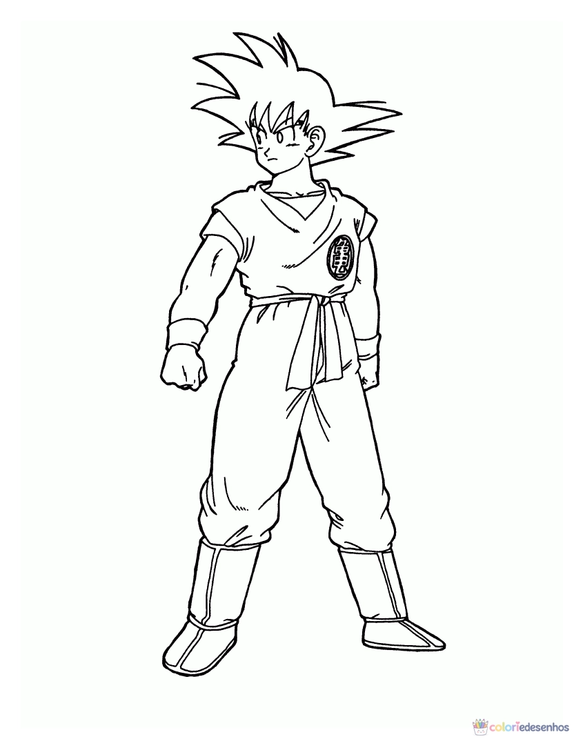 Dragon Ball Z para colorir