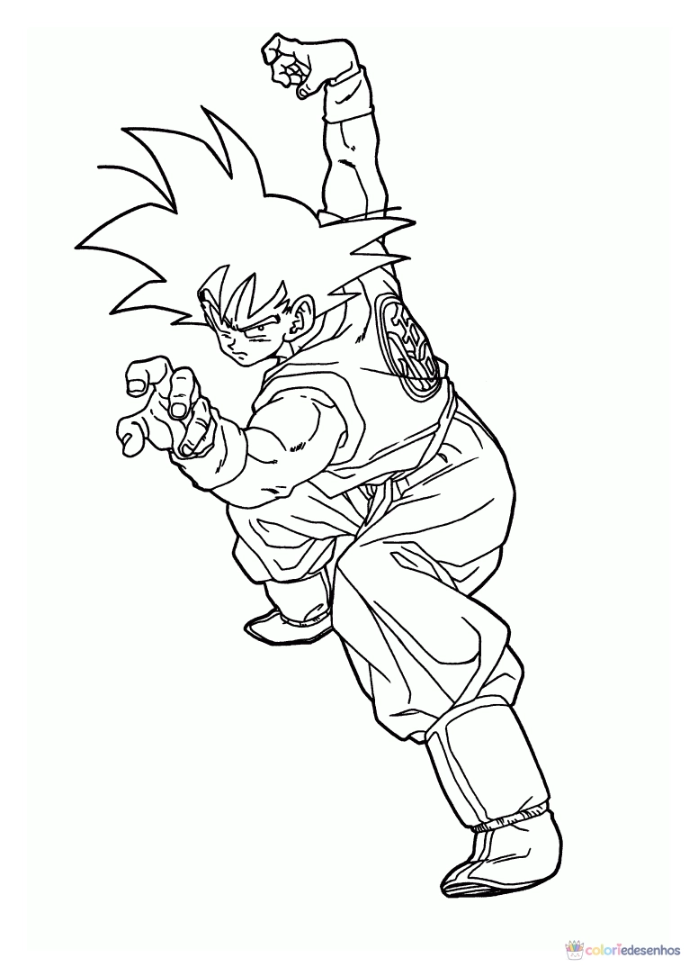 Dragon Ball Z para colorir
