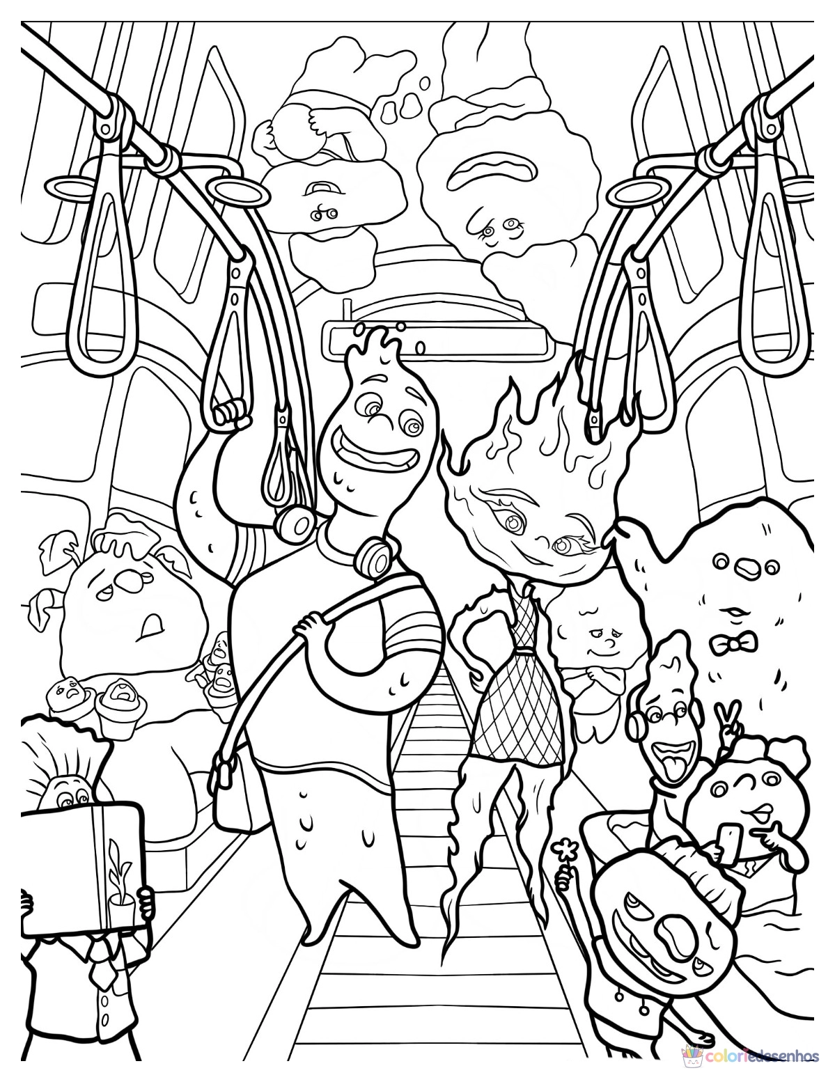 Elementos para colorir
