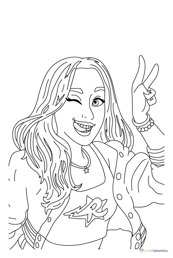 Desenhos da Emilly Vick para imprimir e colorir para colorir