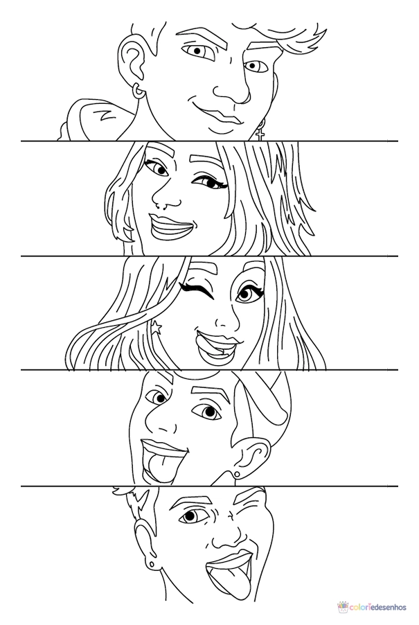 Desenhos da Emilly Vick para imprimir e colorir para colorir