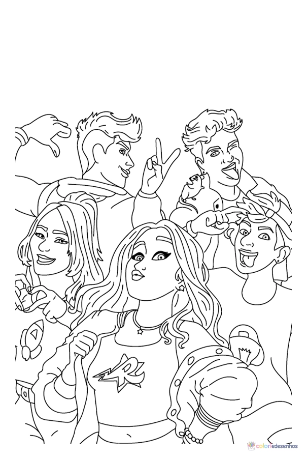 Desenhos da Emilly Vick para imprimir e colorir para colorir