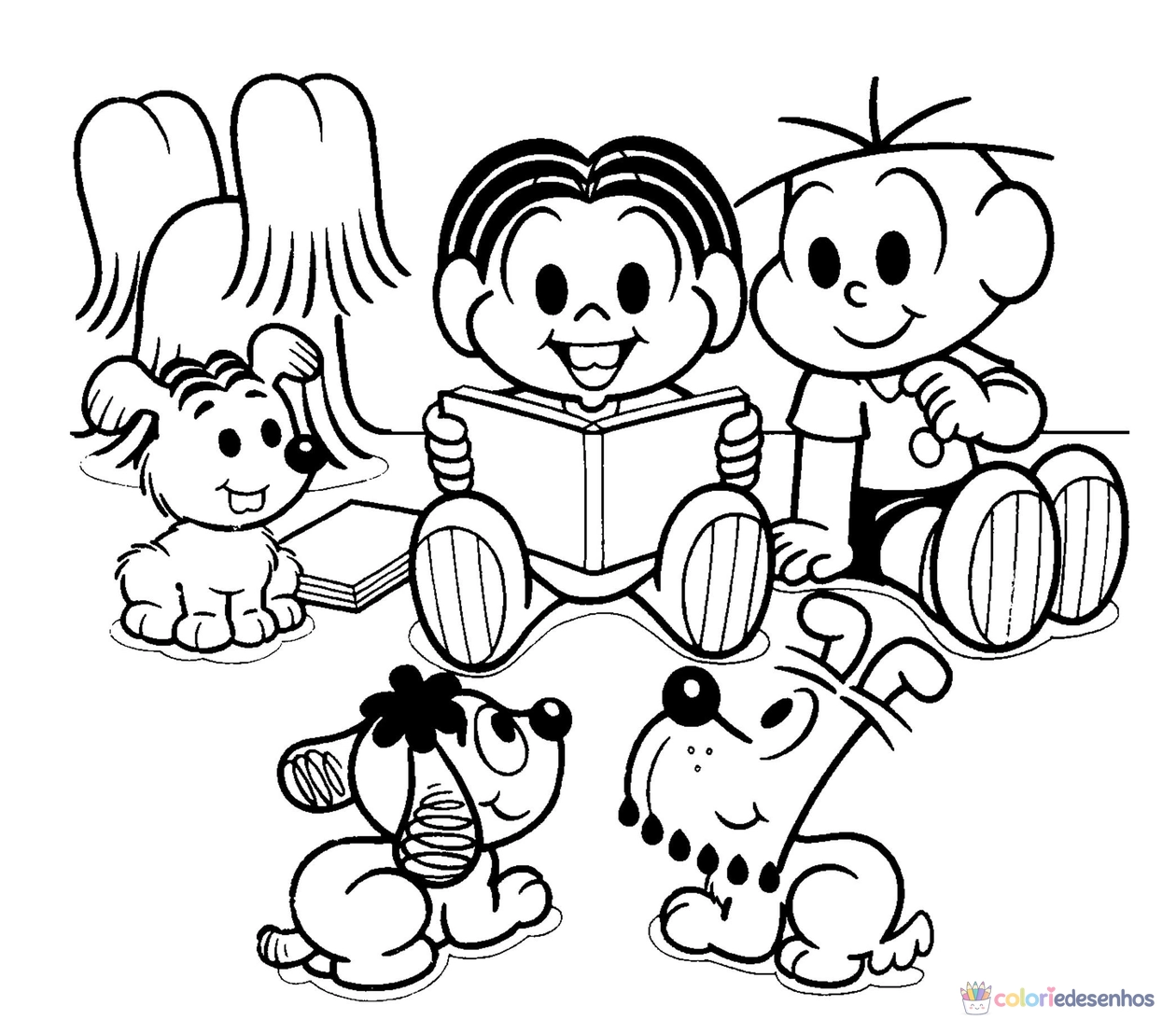 Escola para colorir
