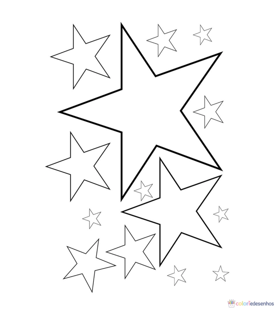Desenhos de Estrelas para colorir
