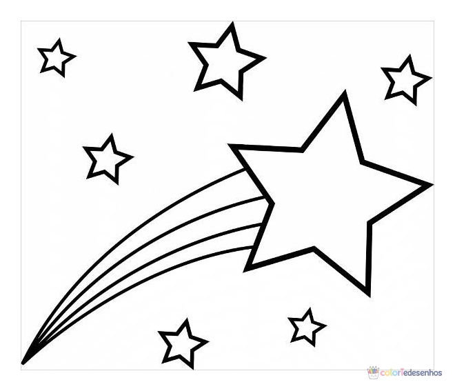 Estrela para colorir