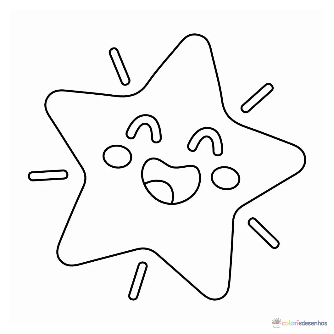 Estrela para colorir