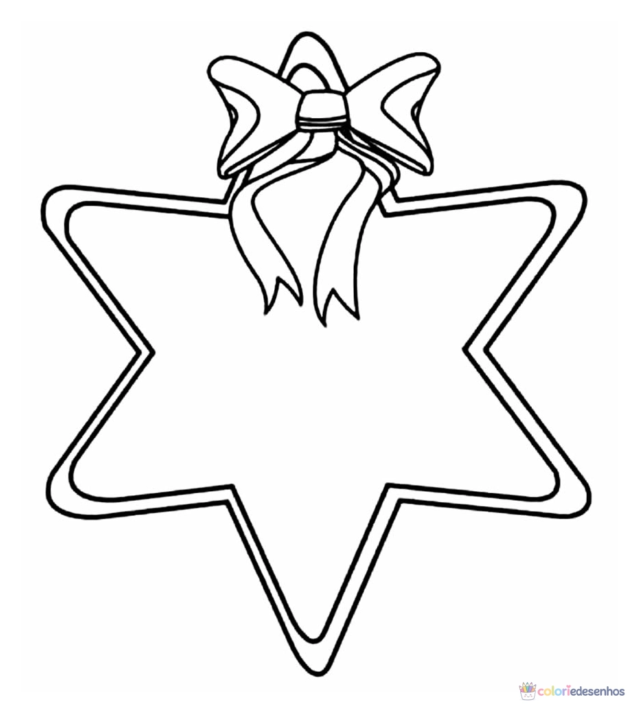 Estrela para colorir