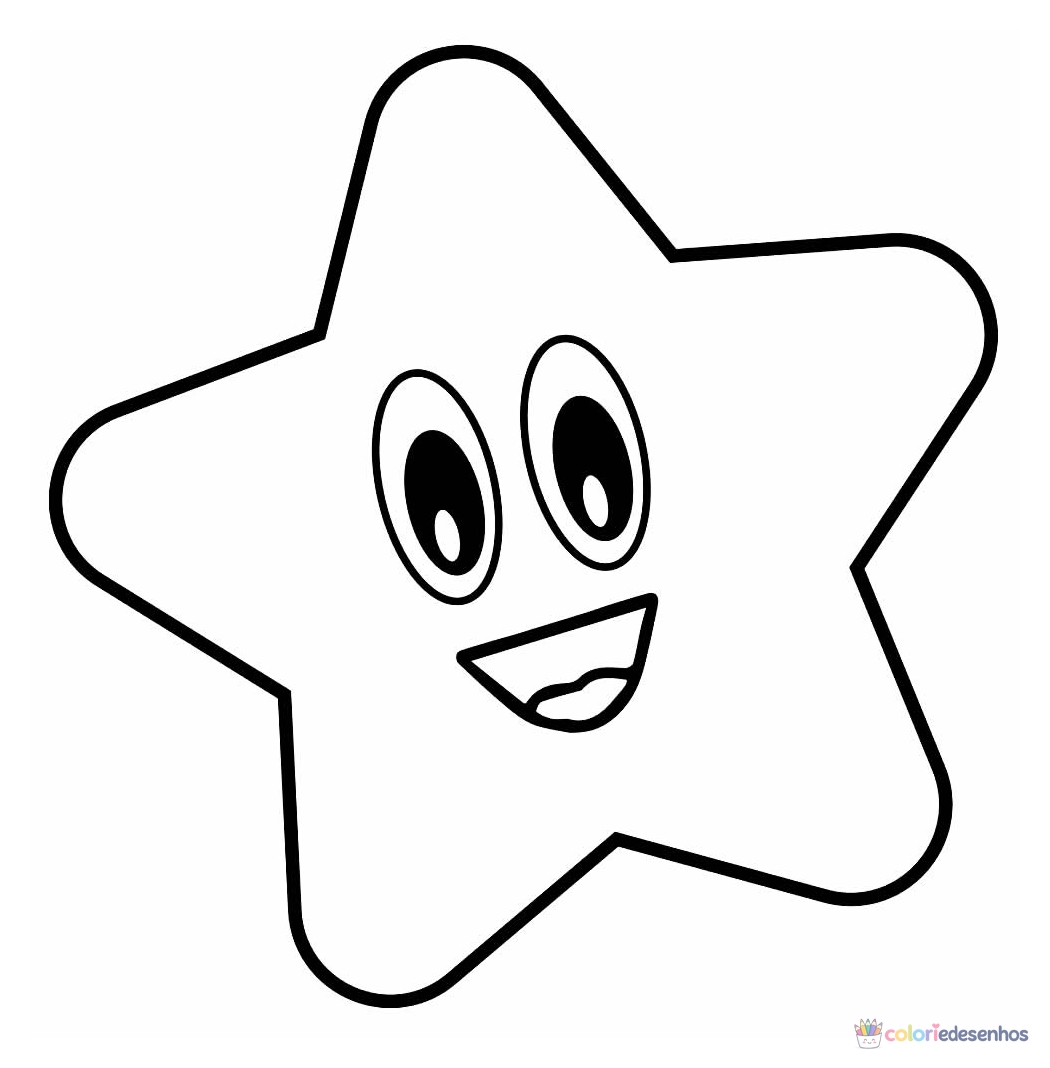 Estrela para colorir