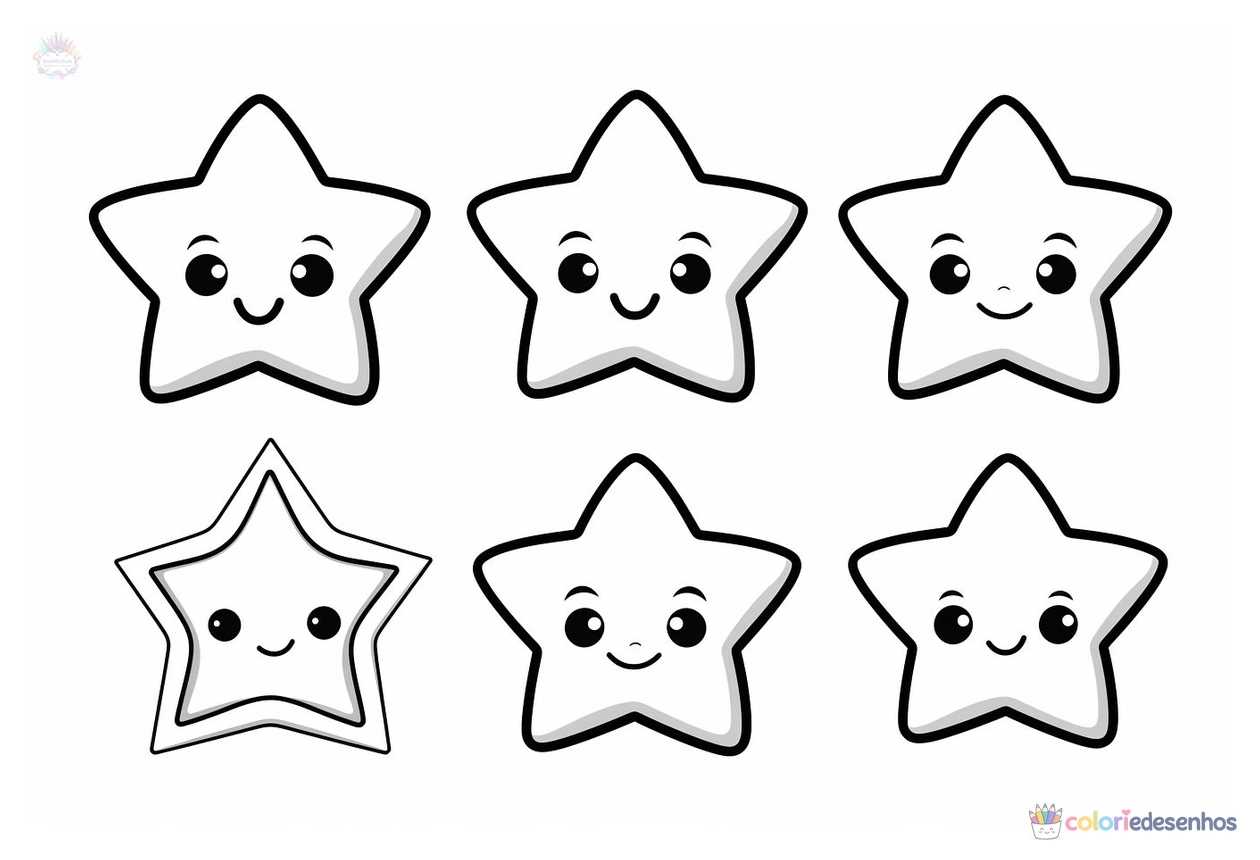 Estrela para colorir