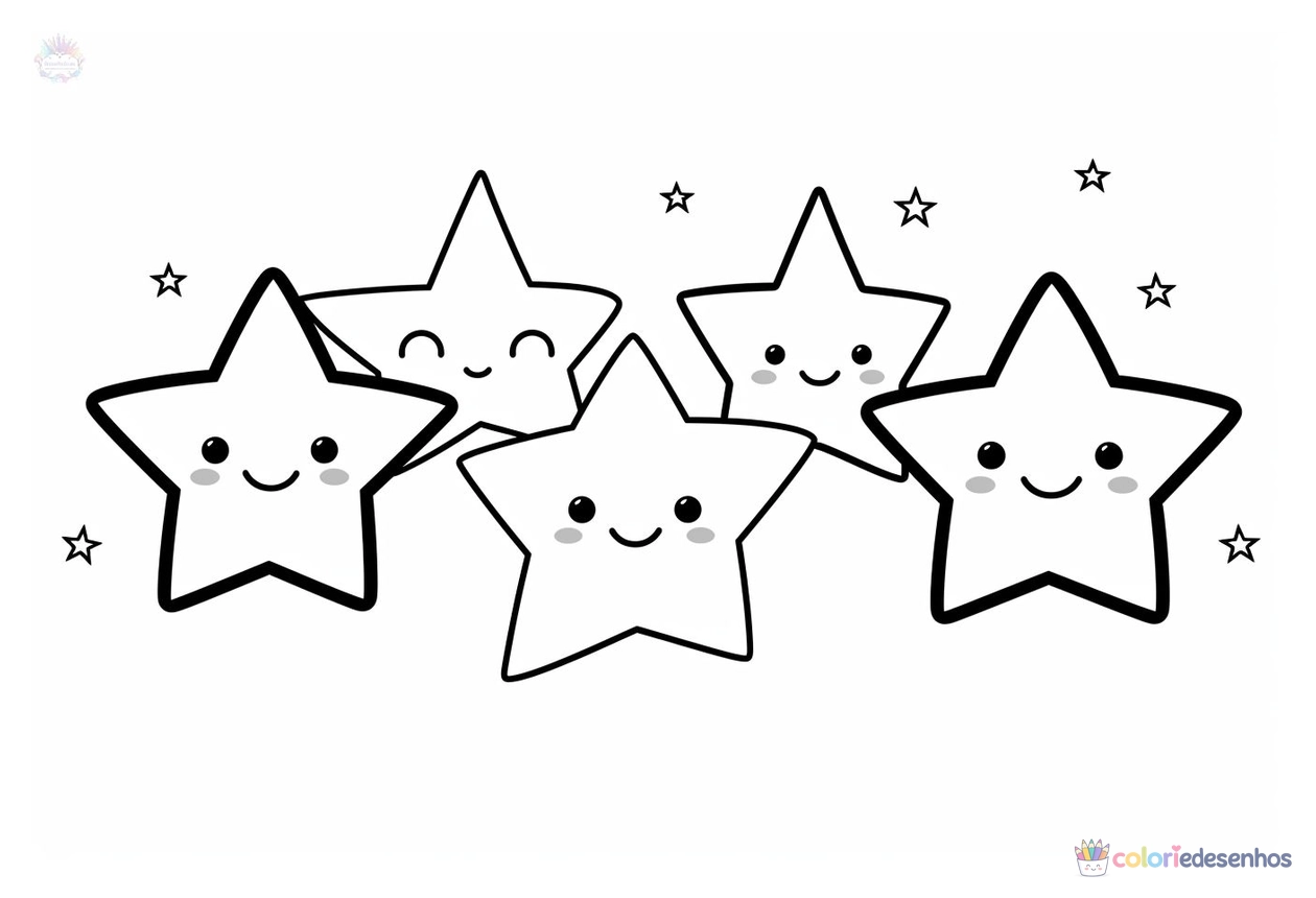 Estrela para colorir