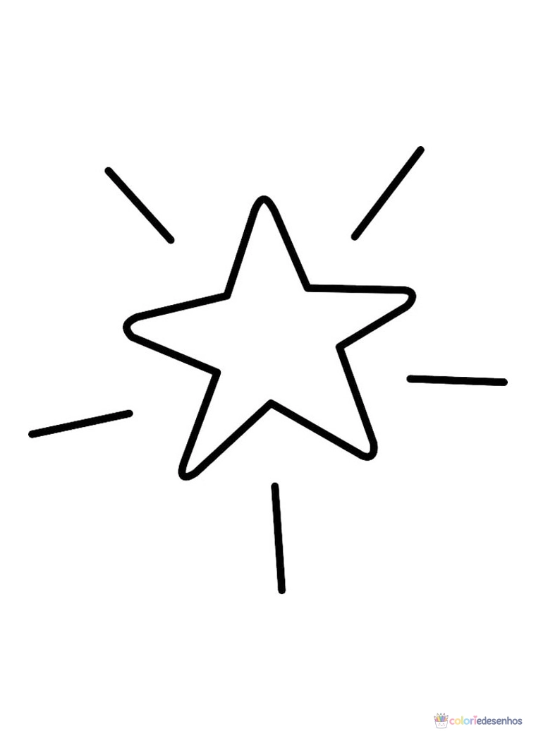 Estrela para colorir