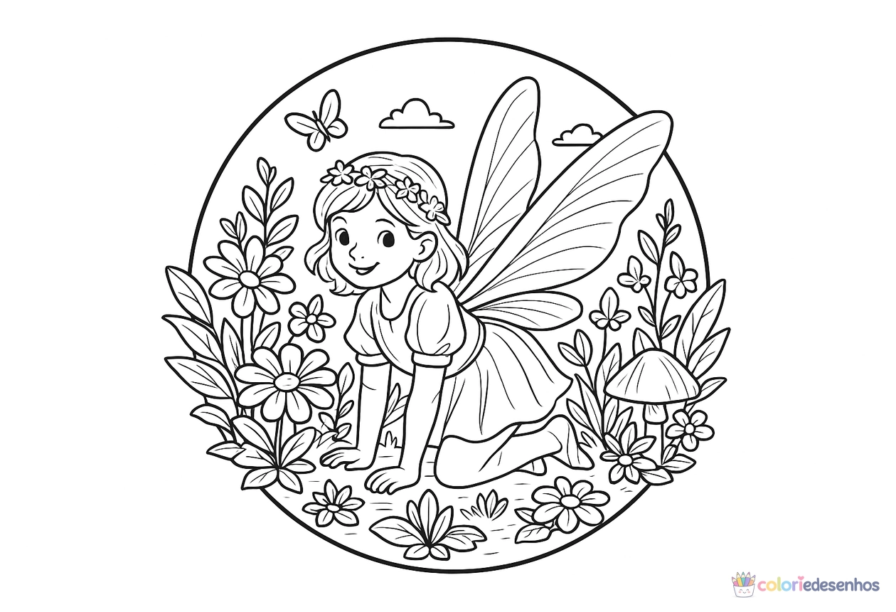 Fadas para colorir