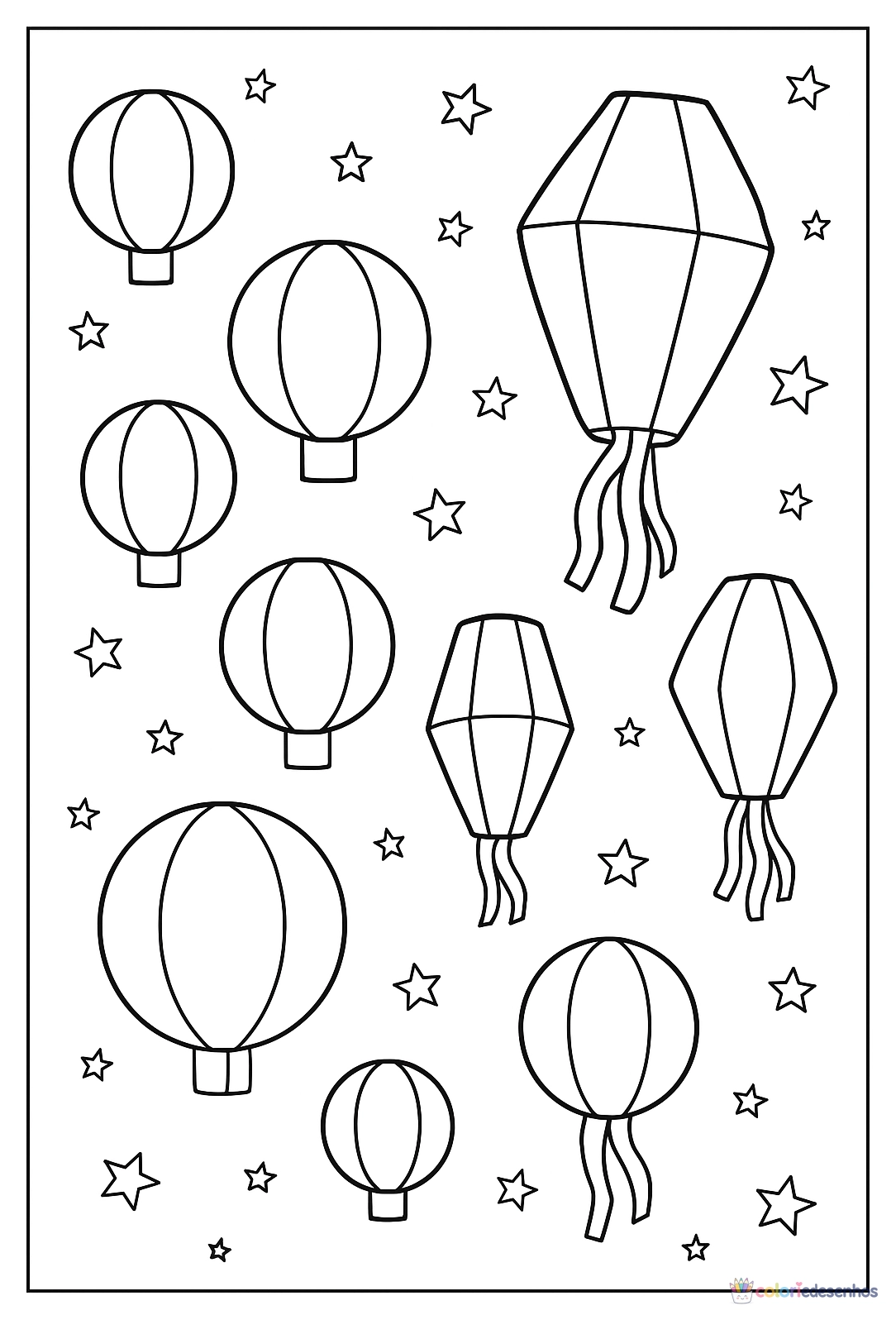 Festa Junina para colorir