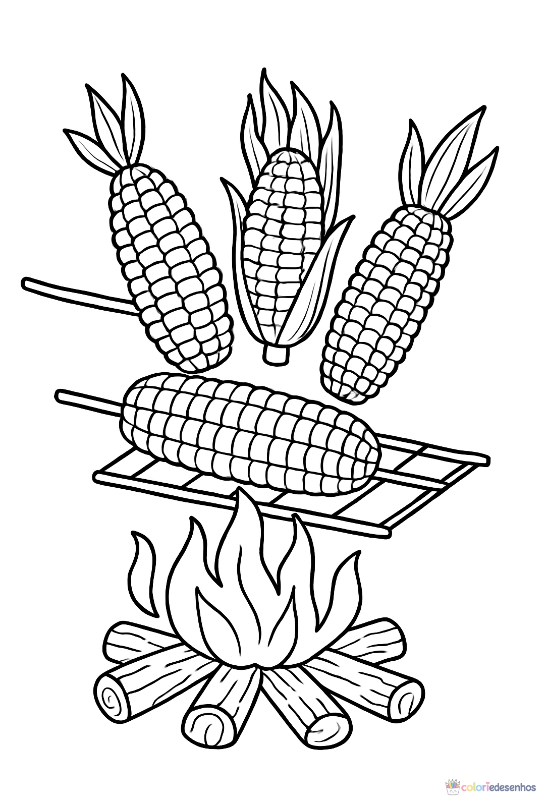 Festa Junina para colorir