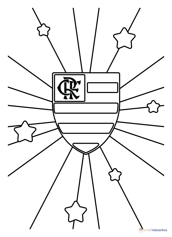 Flamengo para colorir
