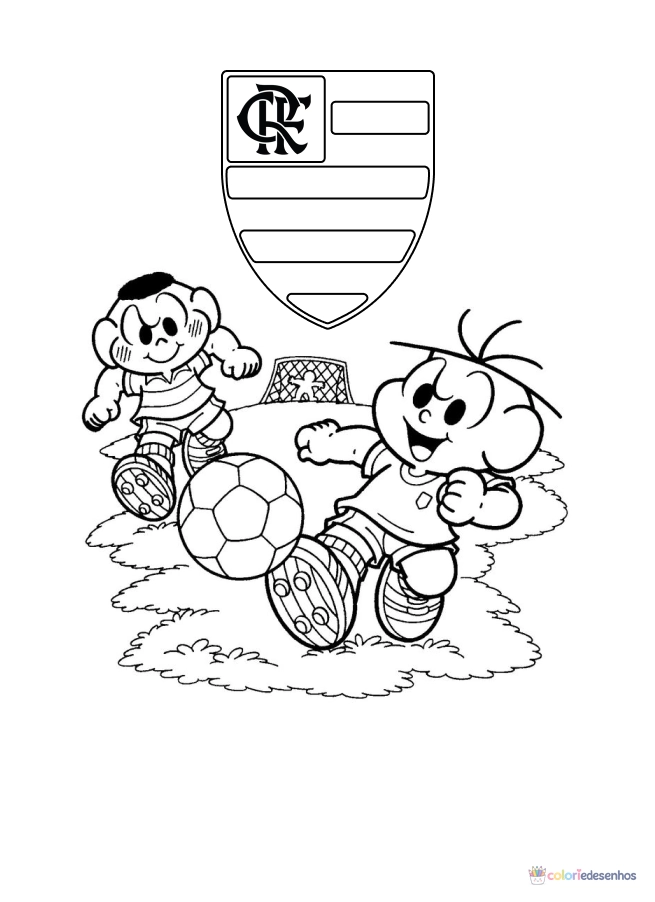 Flamengo para colorir