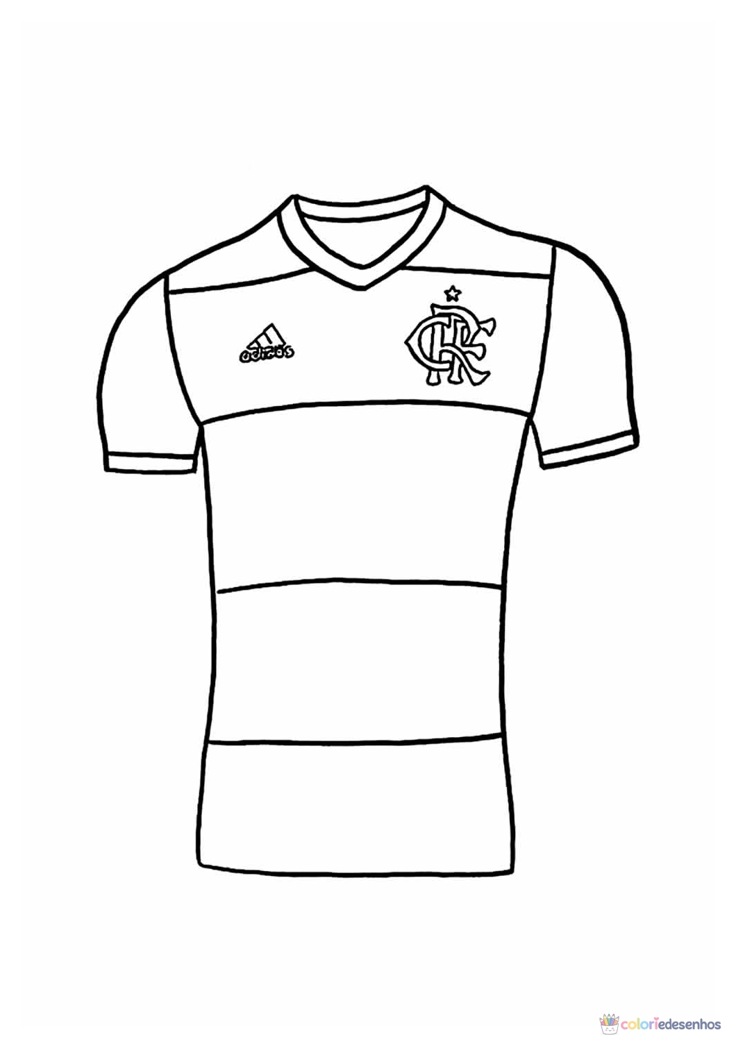 Flamengo para colorir