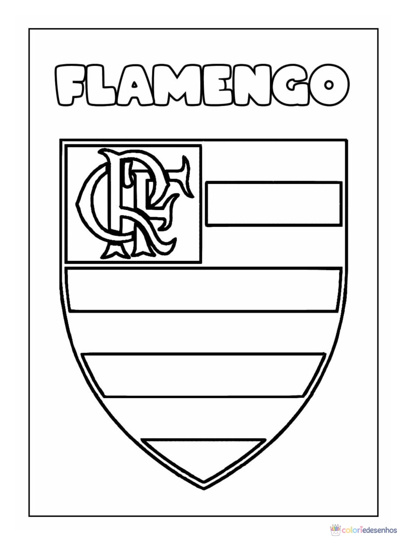 Flamengo para colorir
