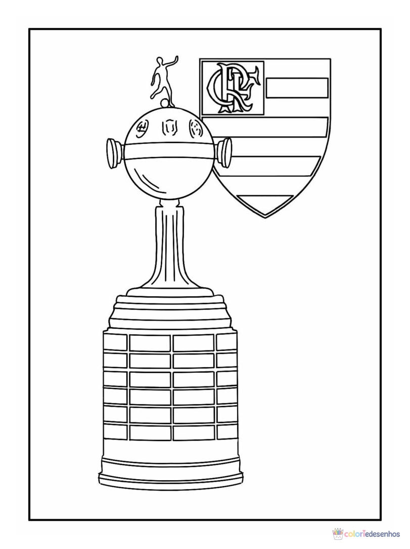 Flamengo para colorir