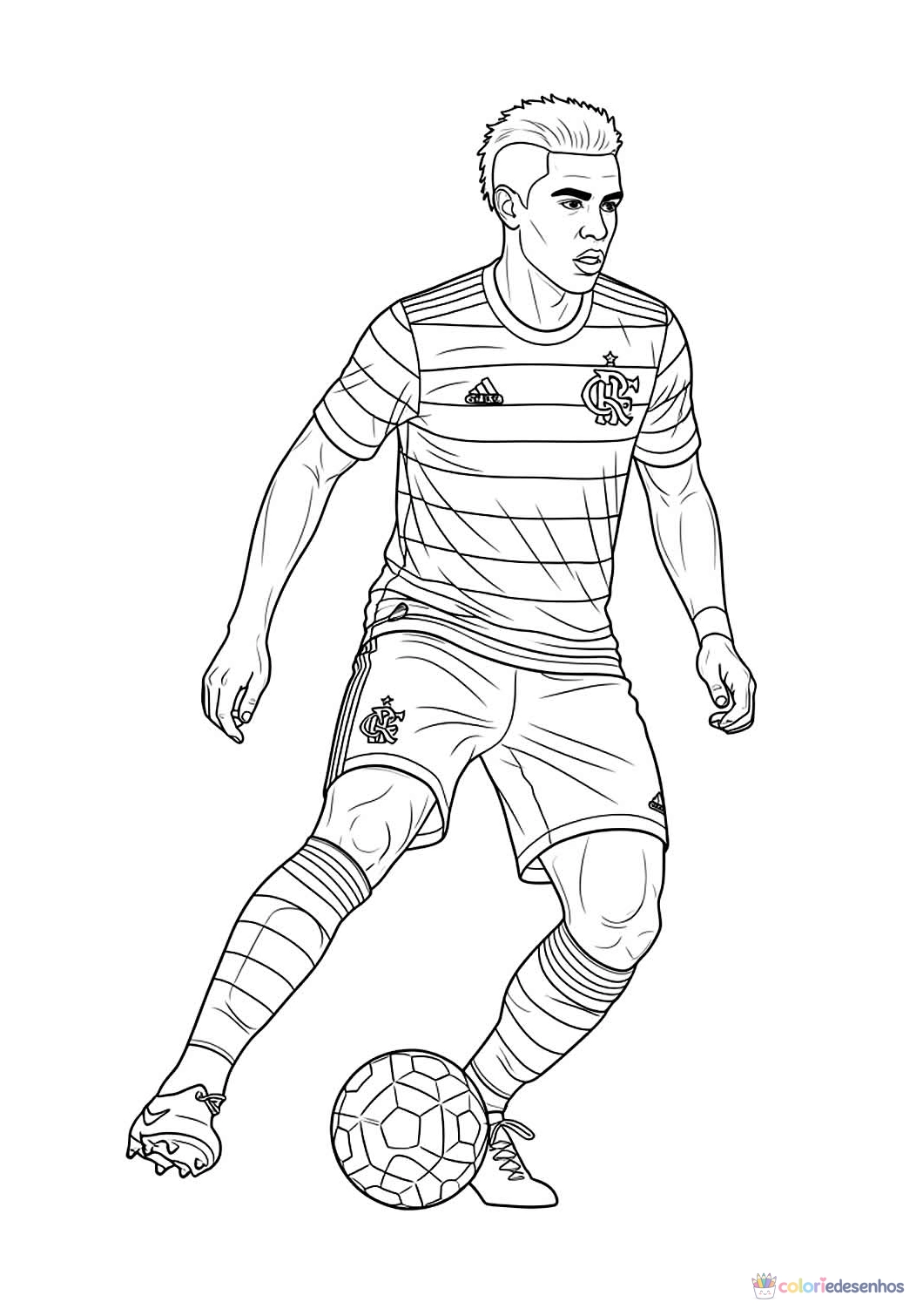 Flamengo para colorir