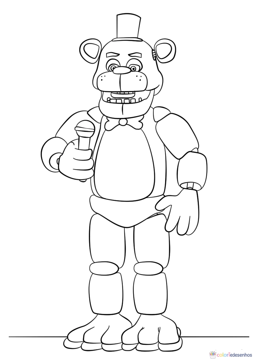 Desenhos de FNAF para colorir