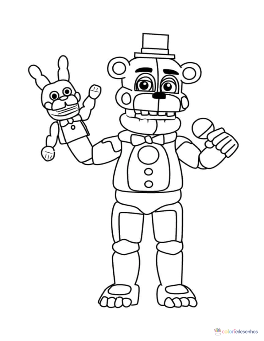FNAF (Five Nights at Freddy’s) para colorir
