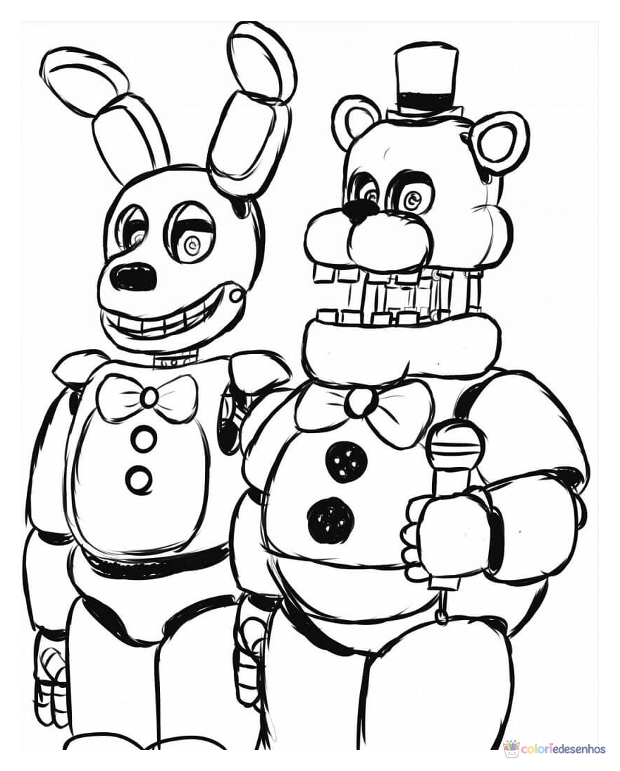 FNAF (Five Nights at Freddy’s) para colorir