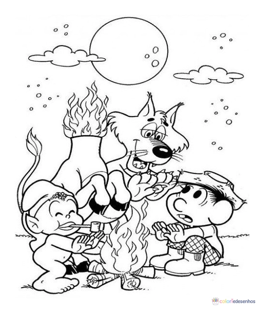 Folclore para colorir