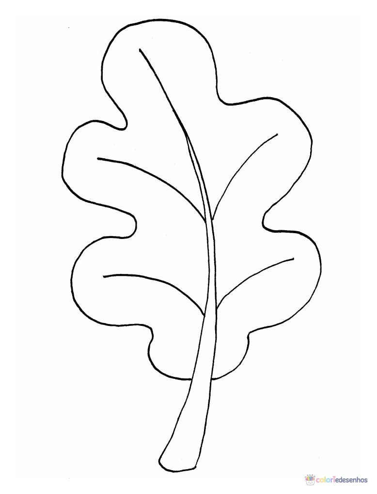 Desenhos de Folhas para colorir