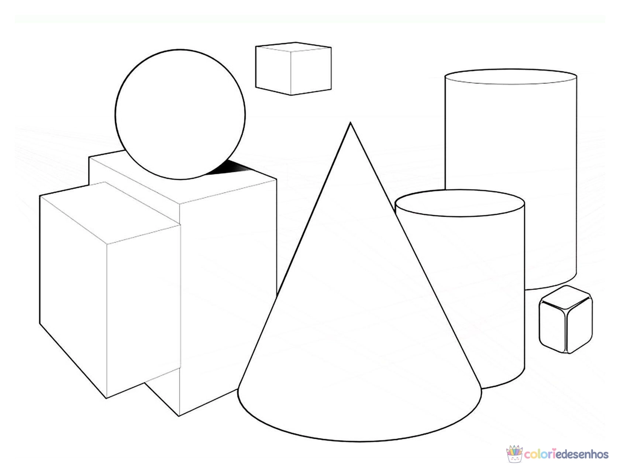Desenhos de Formas para colorir
