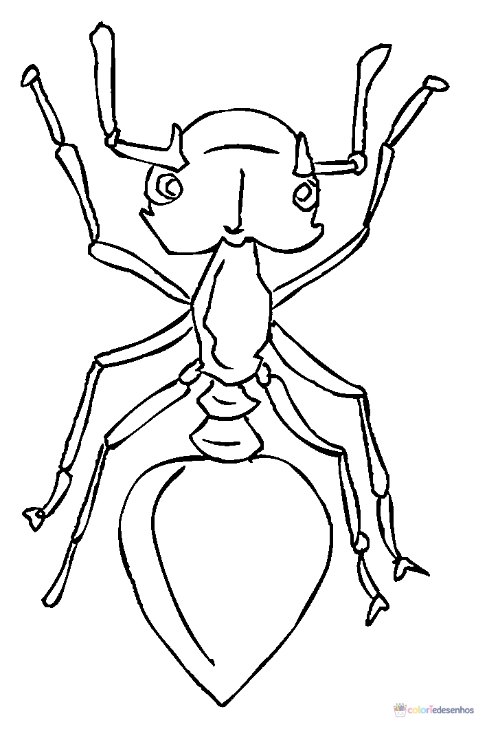 Formigas para colorir