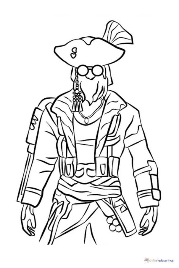 Free Fire para colorir