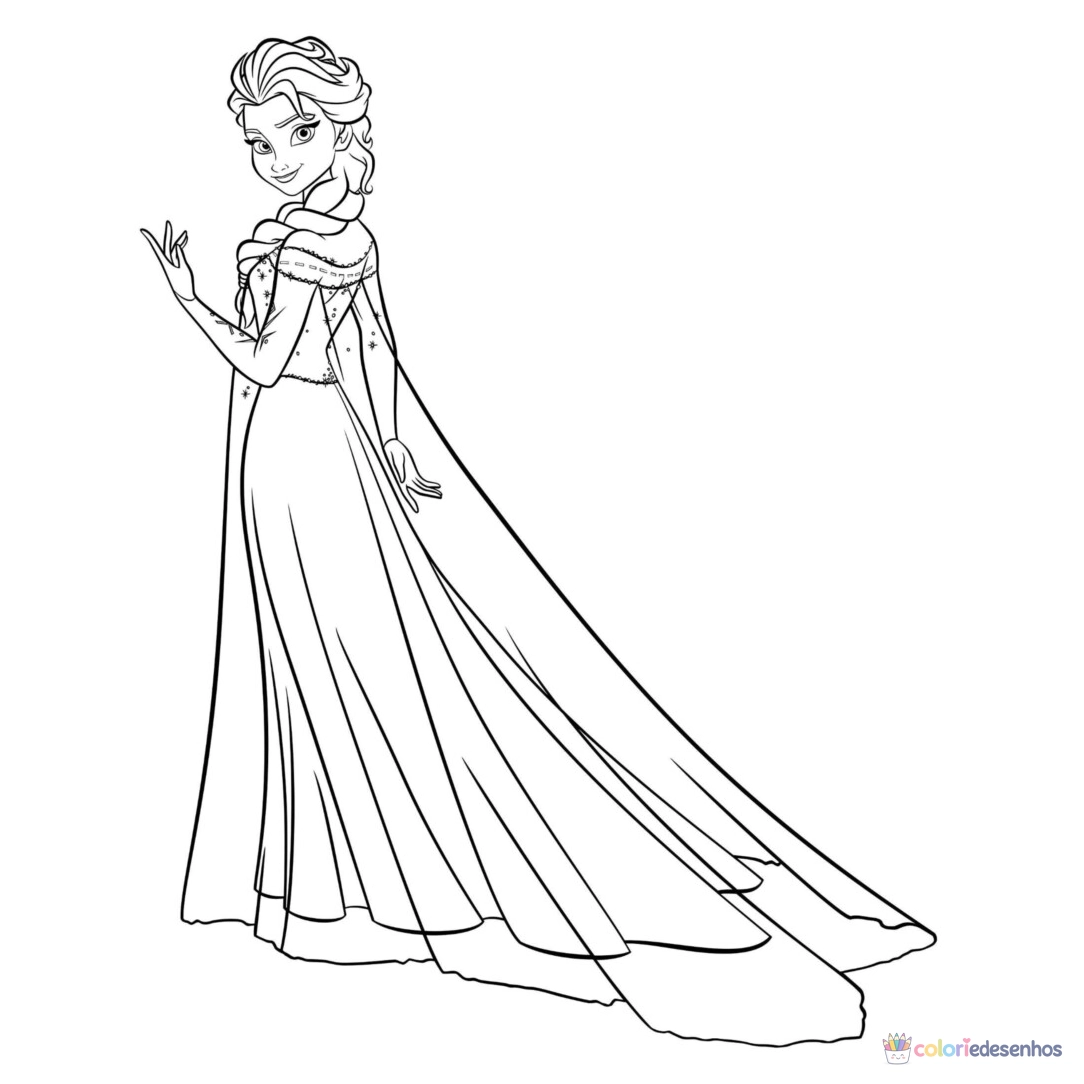 Frozen para colorir
