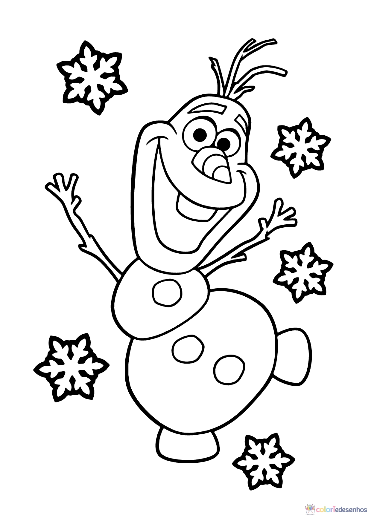 Frozen para colorir