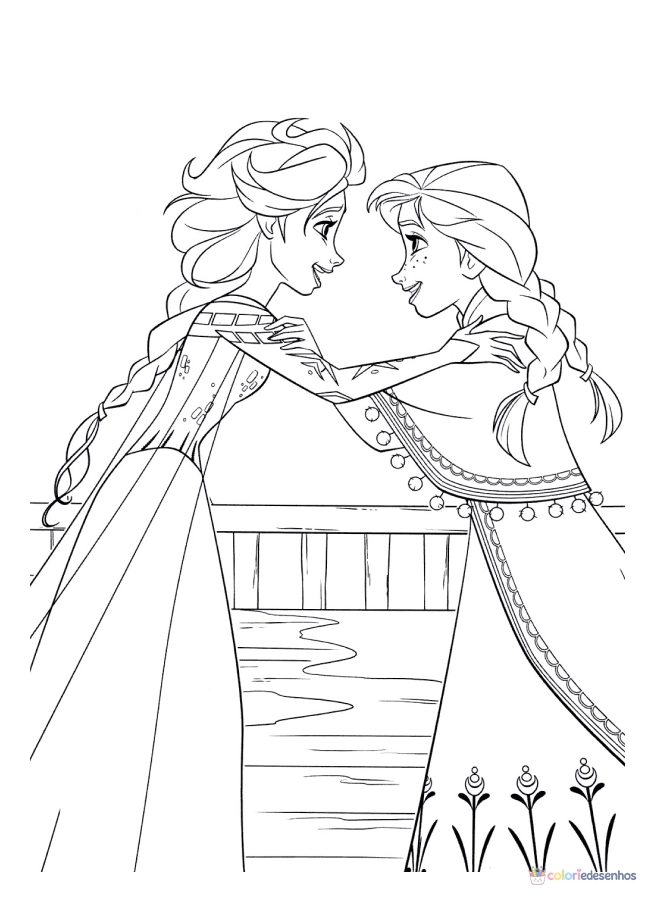 Frozen para colorir