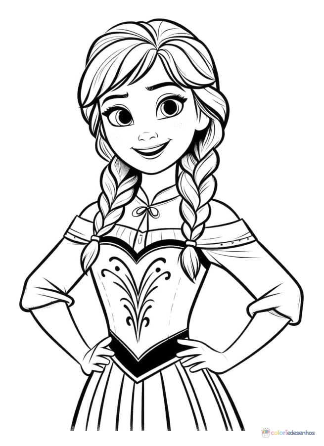 Frozen para colorir