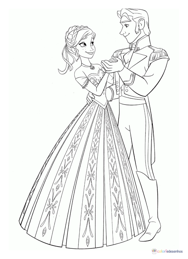 Frozen para colorir