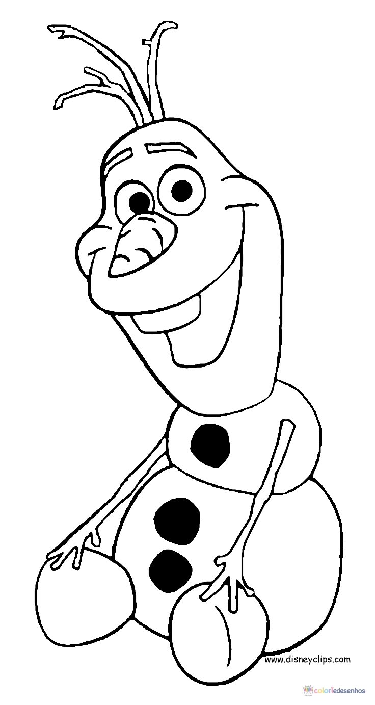 Frozen para colorir