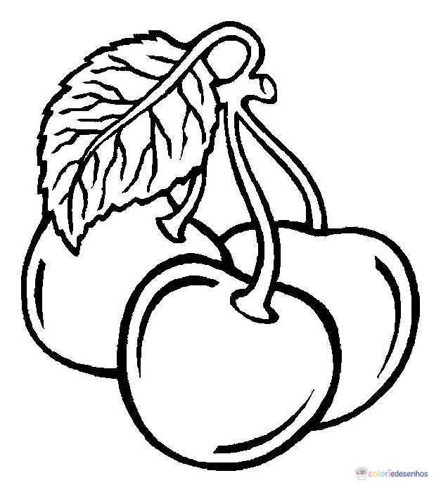 Frutas para colorir