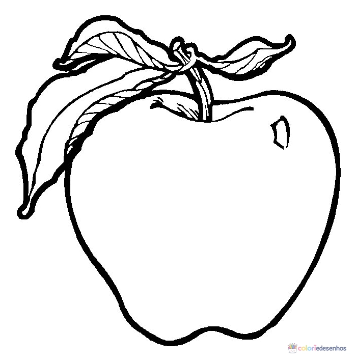 Frutas para colorir