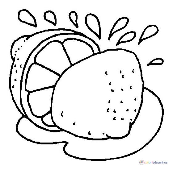 Frutas para colorir