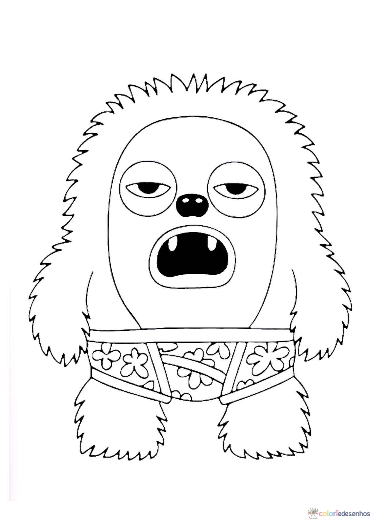 Fugglers para imprimir e colorir para colorir